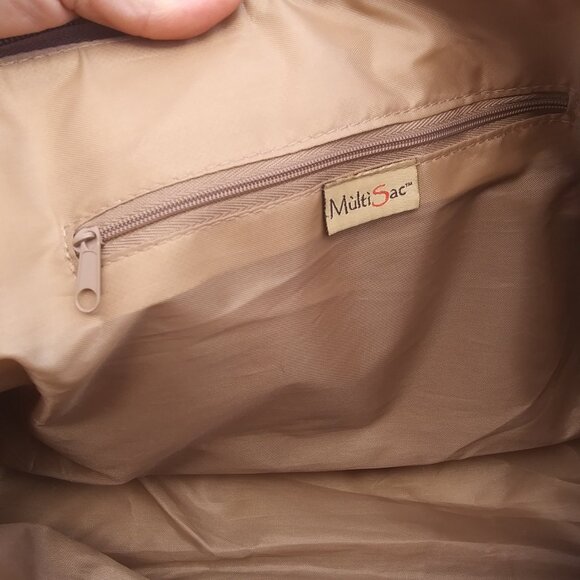 MultiSac bag with neutral background and floral print spring summer vacation - Picture 9 of 16